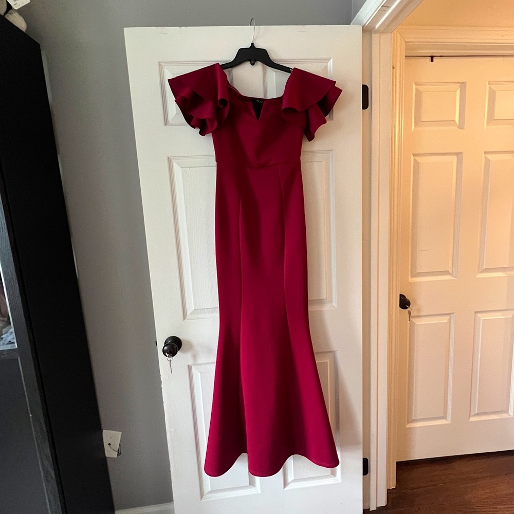 Quiz Red/Burgundy long gown
